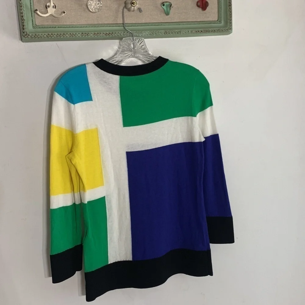 Kate spade color block Cashmere Blend long sleeve pullover women’s small top